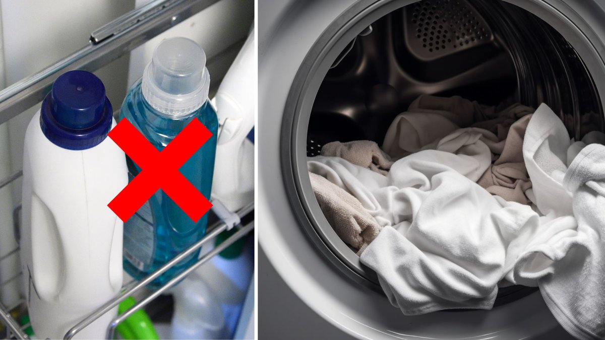 Det finns ett enkelt knep för att fräscha till kläderna i tvätten.